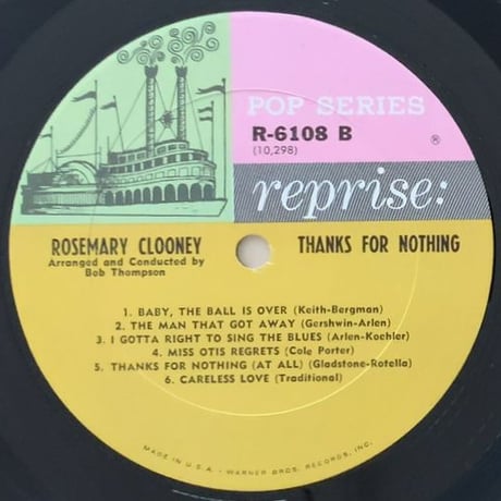 ROSEMARY CLOONEY - Thanks for Nothing (REPRISE R-6108) Mono