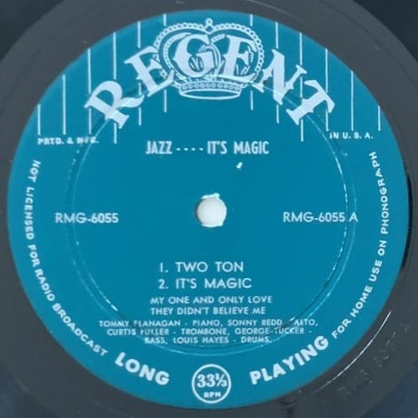 CURTIS FULLER - Jazz… It's Magic! (REGENT RMG6055)