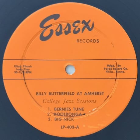BILLY BUTTERFIELD - at Amherst (SUSSEX ESLP403)