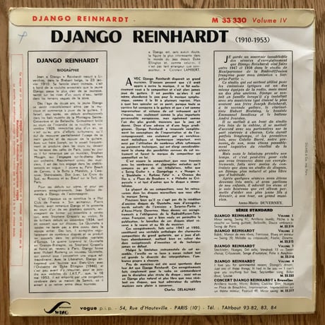 DJANGO REINHARDT - Volume 4 (SWING M.33.330)