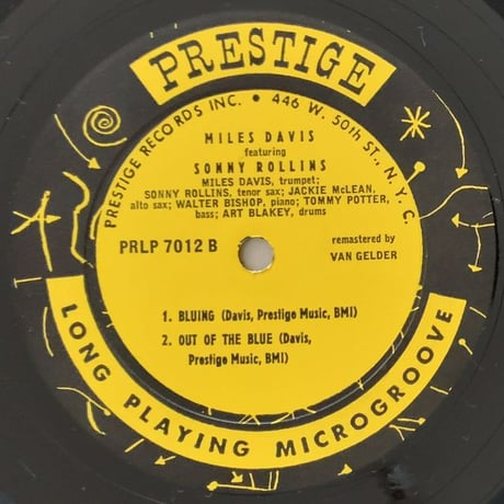MILES DAVIS feat. SONNY ROLLINS - Dig (PRESTIGE PRLP7012)