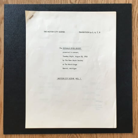 DONALD BYRD - Byrd Jazz (TRANSITION TRLP5)