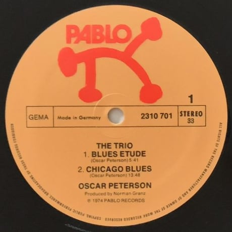 OSCAR PETERSON - The Trio (PABLO 2310 701)