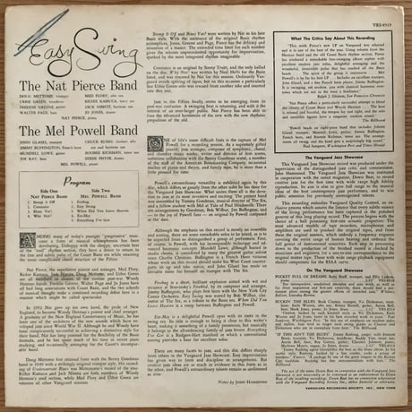 NAT PIERCE - MEL POWELL - Easy Swing (VANGUARD VRS8519)