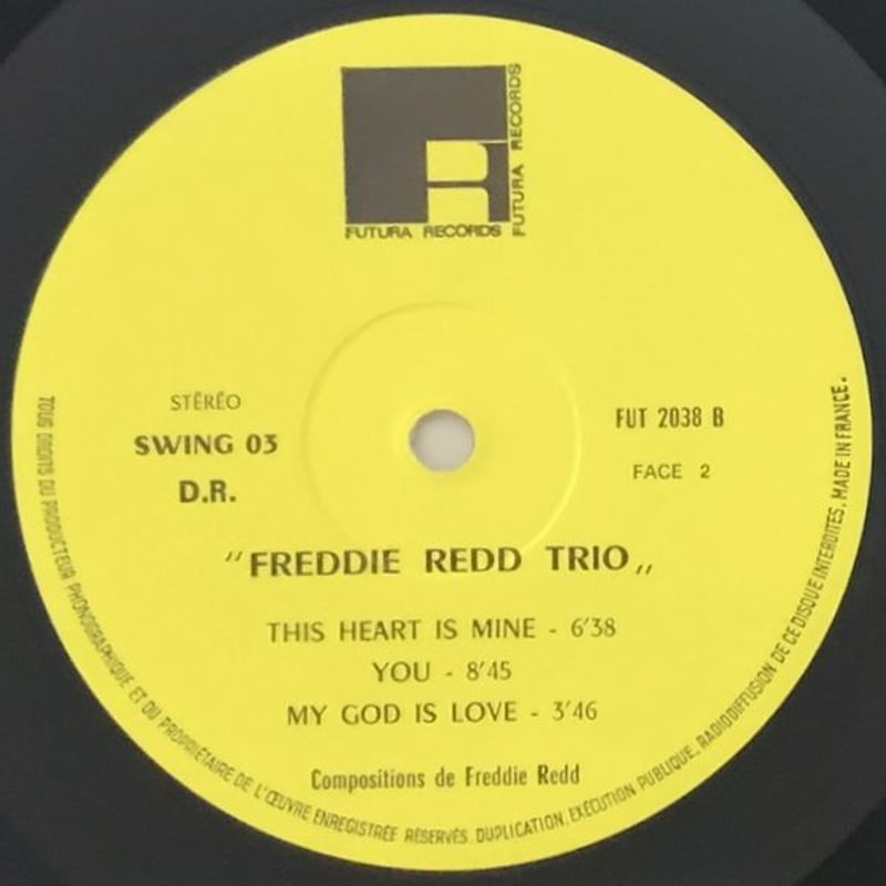 仏オリジナル盤フレディ・レッド『Under Paris Skies』Futura Freddie Redd, Freddie Redd Trio – Under Paris Skies | Releases