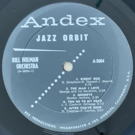 BILL HOLMAN - Jazz Orbit (ANDEX A-3004)