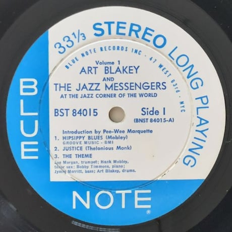 ART BLAKEY & THE JAZZ MESSENGERS at The Jazz Corner of The World Vol.1 (BLUE NOTE BST84015)