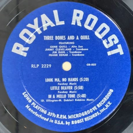 GENE QUILL - 3 Bones And A Quill (ROOST LP2229)