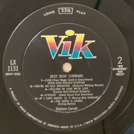 DIAHANN CARROLL - Best Beat Forward (VIK LX-1131)