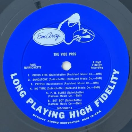 PAUL QUINICHETTE - The Vice-Pres (EMARCY MG36027)