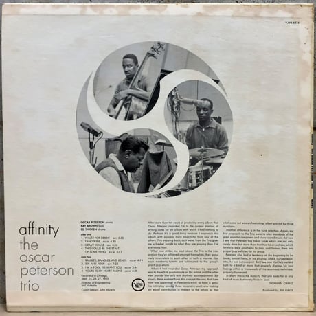 OSCAR PETERSON - Affinity (VERVE V6/8516)