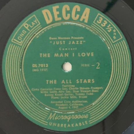 LIONEL HAMPTON - Just Jazz (DECCA DL7013)