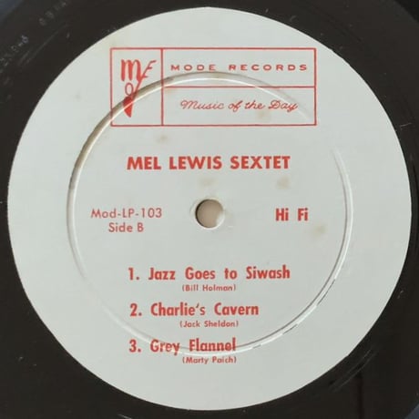MEL LEWIS - Mel Lewis Sextet (MODE MODLP#103)