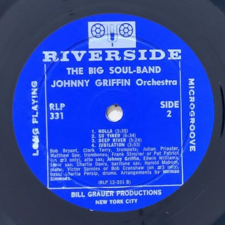 JOHNNY GRIFFIN - The Big Soul-Band (RIVERSIDE RLP331)