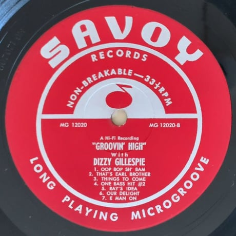 DIZZY GILLESPIE - Groovin' High (SAVOY MG12020)