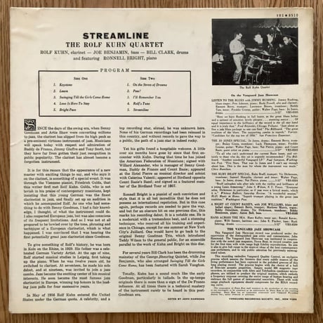 ROLF KUHN - Streamline (VANGUARD VRS8510)