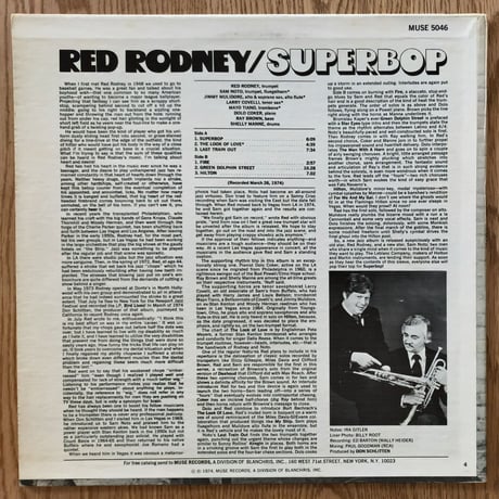 RED RODNEY - Superbop (MUSE MR5046)