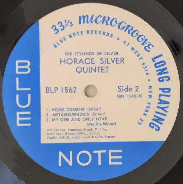 HORACE SILVER - The Stylings Of Silver (BLUE NO