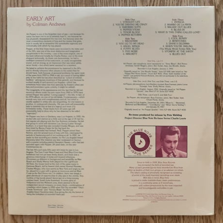 ART PEPPER - Early Art (BLUE NOTE BN-LA-591-H2)