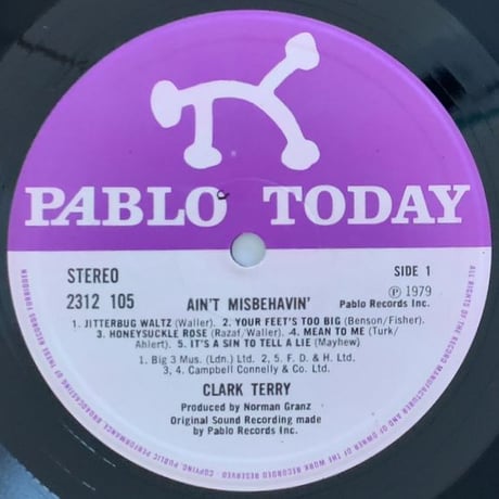 CLARK TERRY - Ain't Misbehavin' (PABLO 2312 105)