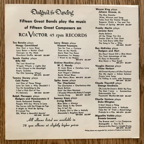 CHARLIE VENTURA - Plays Duke Ellington for Dancing (RCA VICTOR WP274) 7inch BOX
