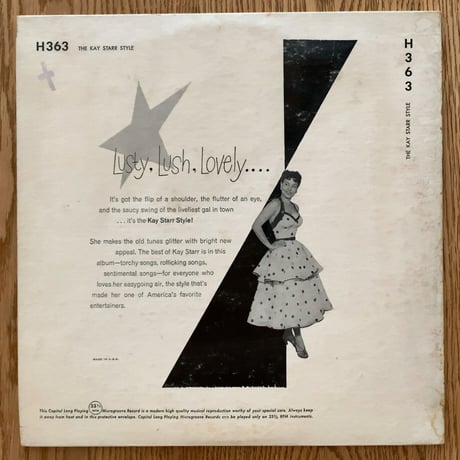 KAY STARR - The Kay Starr Style (CAPITOL H363)