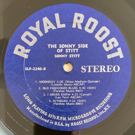 SONNY STITT - The Sonny Side Of Stitt (ROOST SLP2240)