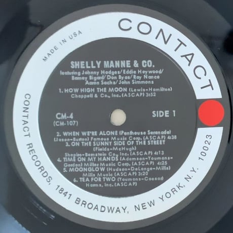 SHELLY MANNE - Shelly Manne & Co. (CONTACT CM-4)