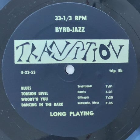 DONALD BYRD - Byrd Jazz (TRANSITION TRLP5)