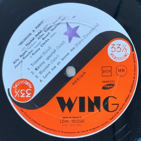 MARTIAL SOLAL - Reunion a Paris (SWING LDM30.048)