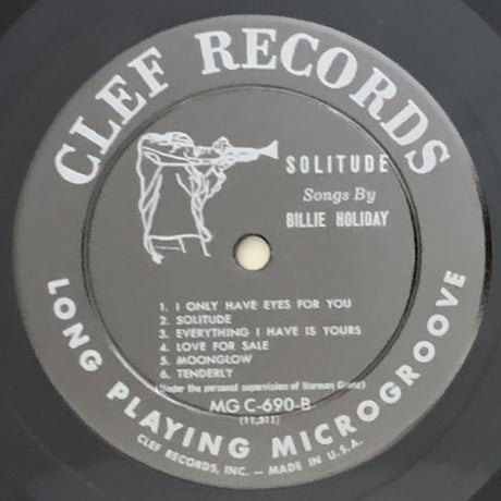 BILLIE HOLIDAY - Solitude (CLEF MGC-690)
