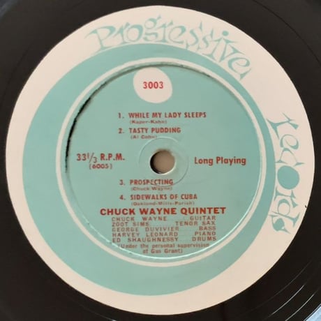CHUCK WAYNE - Chuck Wayne Quintet (PRGORESSIVE 3003)