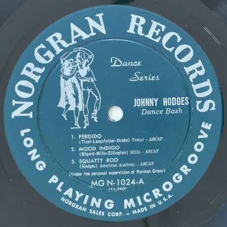 JOHNNY HODGES - Dance Bush (NORGRAN MGN-1024)
