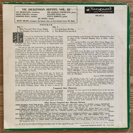 VIC DICKENSON - Vic Dickenson Septet Vol.3 (VANGUARD VRS-8012)