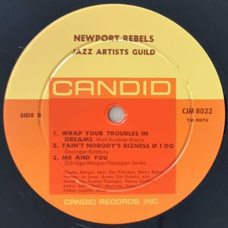 CHARLES MINGUS, ERIC DOLPHY - Newport Rebels (CANDID CJM8022)