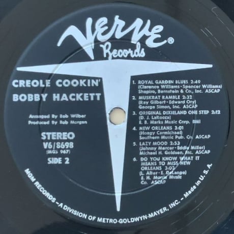 BOBBY HACKETT - Creole Cookin' (VERVE V6/8698)