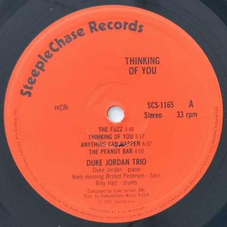 DUKE JORDAN - Thinking of You (STEEPLE CHASE SCS1165)