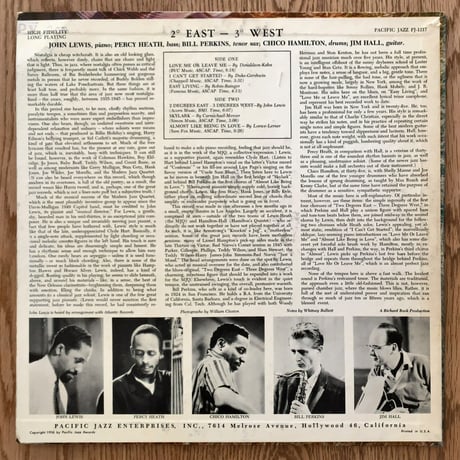 JOHN LEWIS - Grand Encounter (PACIFIC JAZZ PJ-1217)