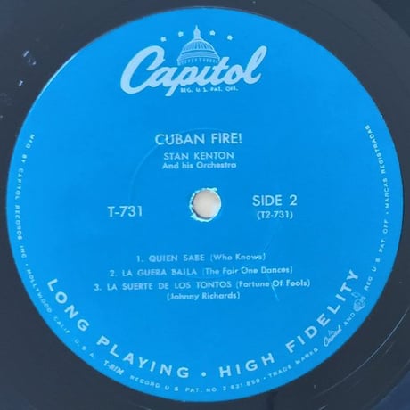 STAN KENTON - Cuban Fire! (CAPITOL T-731)