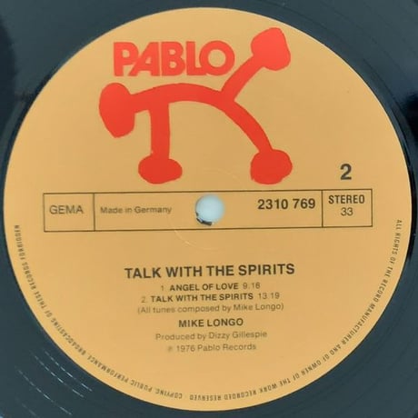 MIKE LONGO - Talk with The Spirits (PABLO 2310 769)