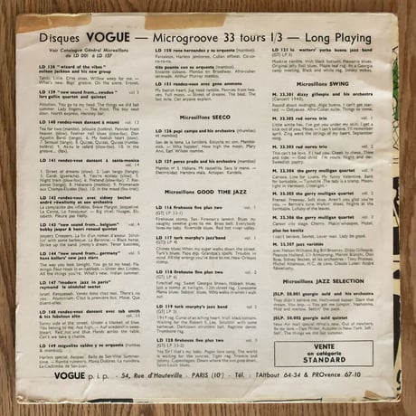 GENE AMMONS - Rendez-vou avec Gene Ammons (VOGUE L.D.151)