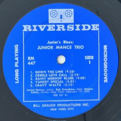 JUNIOR MANCE - Junior's Blues (RIVERSIDE RM447)