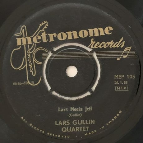 LARS GULLIN - Tribute To Britain (METRONOME MEP105) 7inch EP