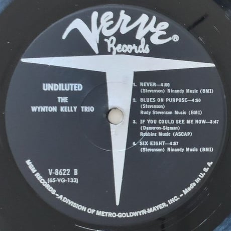 WYNTON KELLY - Undiluted (VERVE V-8622)