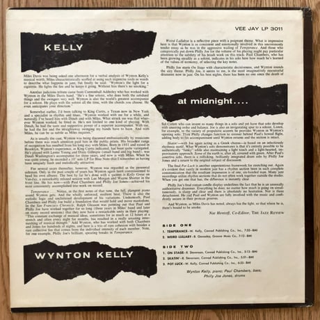 WYNTON KELLY - Kelly at Midnite (VEE JAY VJLP3011)