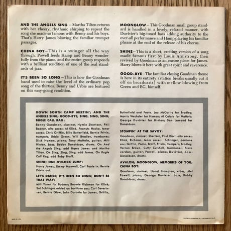 BENNY GOODMAN - Benny Goodman Story (CAPITOL FDM706) 7inch Box