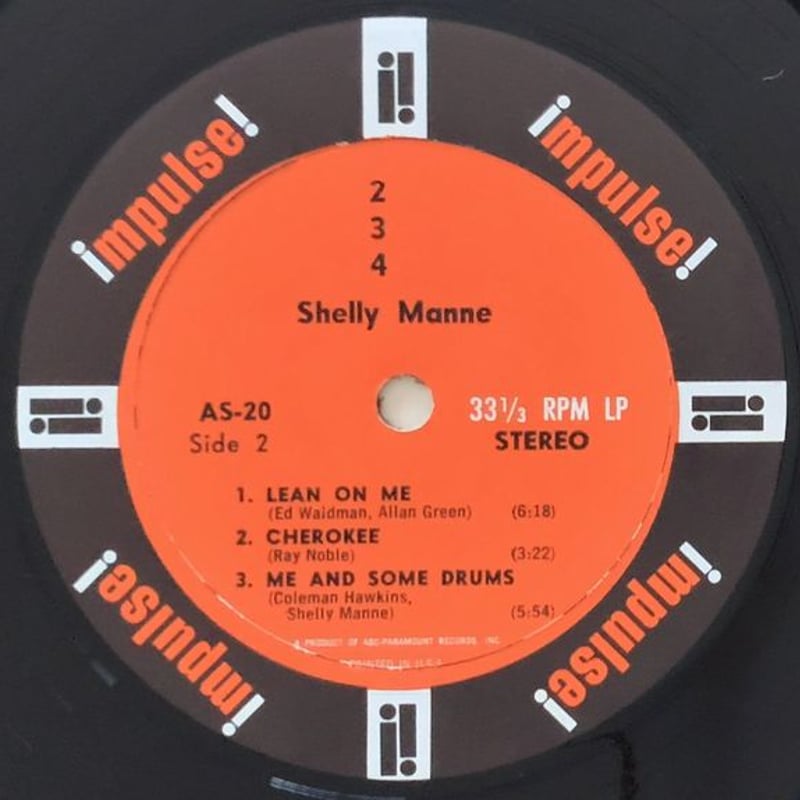 SHELLY MANNE - 2,3,4 (impulse! A-20) | ナカノレコード
