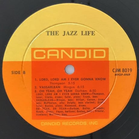 V.A.(Charles Mingus, Kenny Dorham, Lightnin' Hopkins, etc.) - Jazz Life! (CANDID CJM8019)