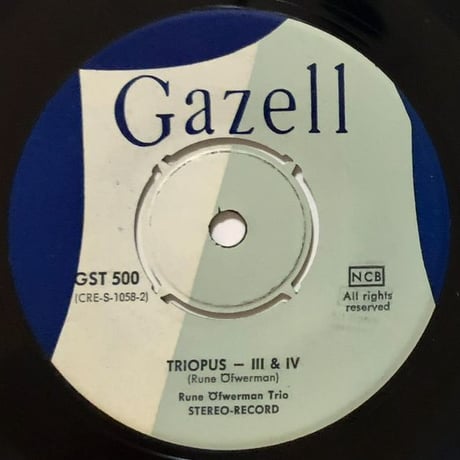 RUNE OFWERMAN - Triopus (GAZELL GST-500) 7inch EP