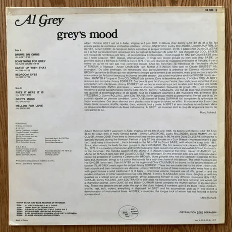 AL GREY - Grey's Mood (BLACK AND BLUE 33.085)